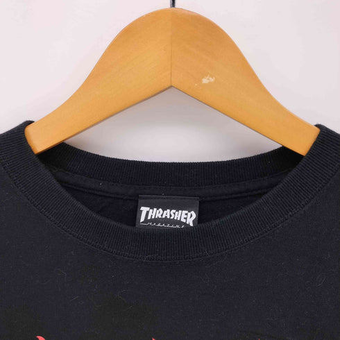 スラッシャーマガジン THRASHER MAGAZINE エンブレム ロゴプリント S/S クルーネック Tシャツ メンズ import:M
