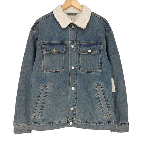 エイチアンドエム H&M デニム ボア トラッカー ジャケット メンズ