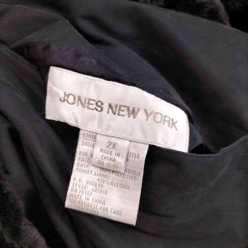 JONES NEW YORK フェイクファージャケット レディース 2X