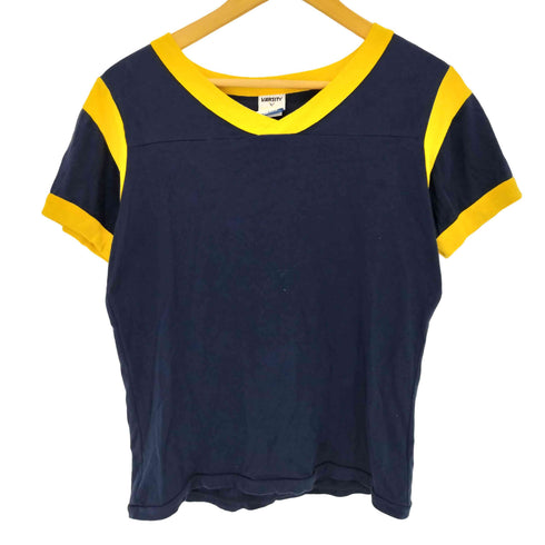 90s USA製 VARSITY バーシティ フットボールTシャツ レディース L