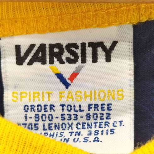 90s USA製 VARSITY バーシティ フットボールTシャツ レディース L