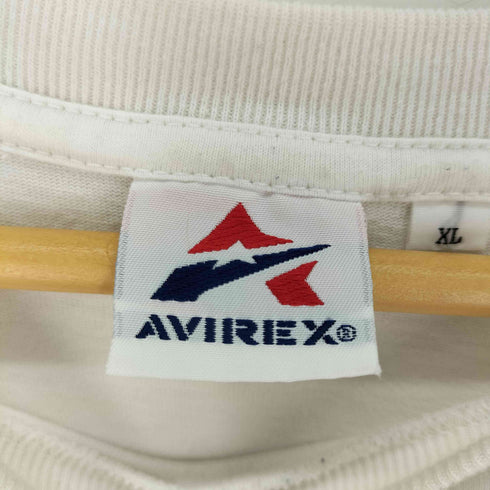 アヴィレックス AVIREX バックサークルアップリケ ヴァーシティーロゴ カットソー メンズ import:XL