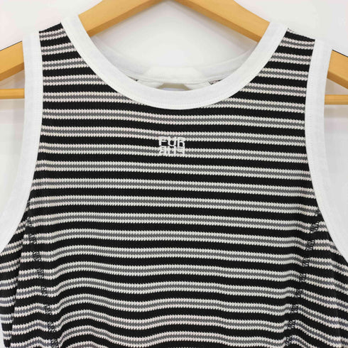 ファーファー furfur 26ss ロゴ刺繍ボーダーワンピース レディース ONE SIZE