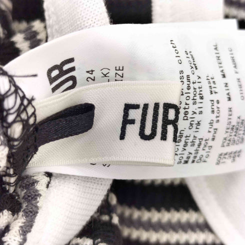 ファーファー furfur 26ss ロゴ刺繍ボーダーワンピース レディース ONE SIZE
