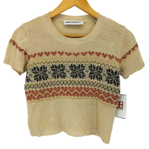 アワーレガシィー OUR LEGACY KNITTED CROPPED T-SHIRT ニット クロップド Tシャツ レディース 34