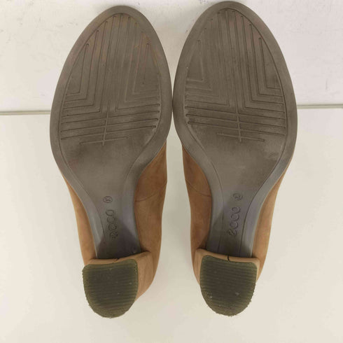 エコー ecco スウェード チャンキーヒール パンプス レディース 36