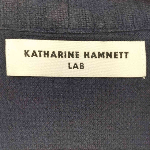 キャサリンハムネットロンドン KATHARINE HAMNETT LONDON LAB リネン混 羽織 ボタンレスカーディガン メンズ import:L