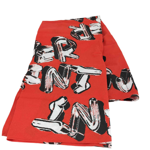 オーバープリント OVER PRINT chain logo scarf メンズ