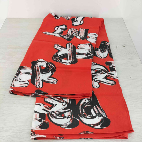 オーバープリント OVER PRINT chain logo scarf メンズ