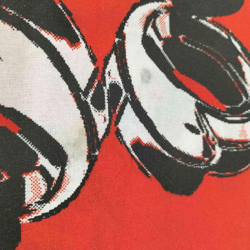 オーバープリント OVER PRINT chain logo scarf メンズ