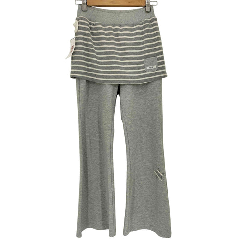 RONRON MINI POCKET STRIPE LAYERED PANTS SKIRT レディース