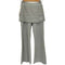 RONRON MINI POCKET STRIPE LAYERED PANTS SKIRT レディース