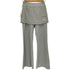 RONRON MINI POCKET STRIPE LAYERED PANTS SKIRT レディース