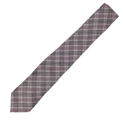 バーバリーブラックレーベル BURBERRY BLACK LABEL チェック柄 シルク ネクタイ メンズ