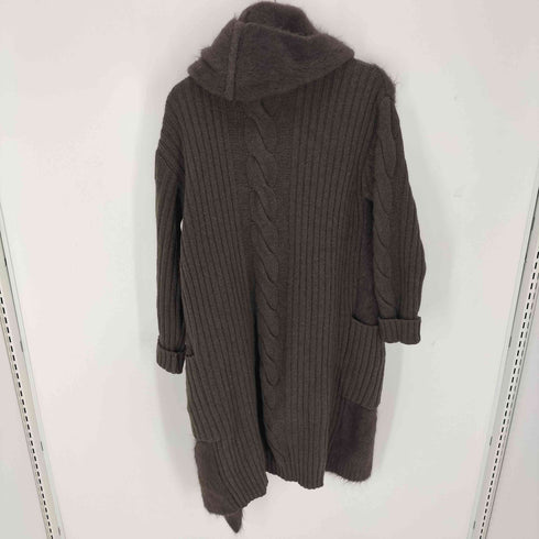 マックスマーラ MAX MARA フード付き ロングニット カーディガン コート レディース