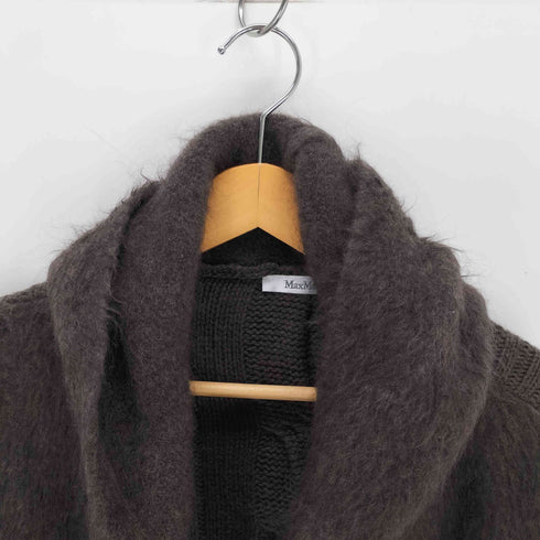 マックスマーラ MAX MARA フード付き ロングニット カーディガン コート レディース