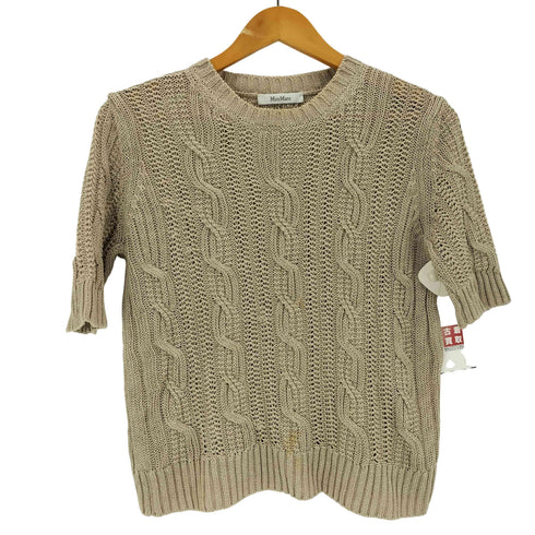 マックスマーラ MAX MARA 半袖ケーブルニットセーター レディース