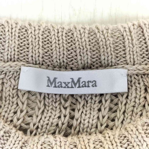 マックスマーラ MAX MARA 半袖ケーブルニットセーター レディース