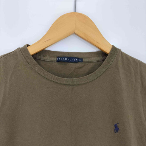 ラルフローレン RALPH LAUREN ポニー刺繍 クルーネック 半袖Tシャツ レディース import:L