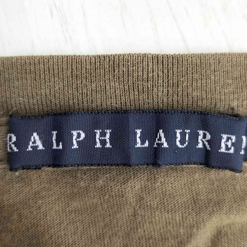 ラルフローレン RALPH LAUREN ポニー刺繍 クルーネック 半袖Tシャツ レディース import:L