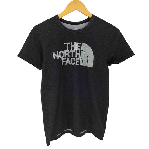 ザノースフェイス THE NORTH FACE ショートスリーブ ジャカード ビッグロゴ クルーネック 半袖Tシャツ レディース JPN:M