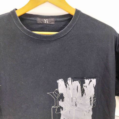 ワイズ Ys ステッチフラワーロゴプリント 半袖Tシャツ レディース