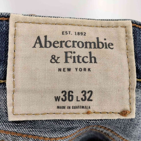 アバクロンビーアンドフィッチ Abercrombie & Fitch ボタンフライ ストレートデニム メンズ w36l32