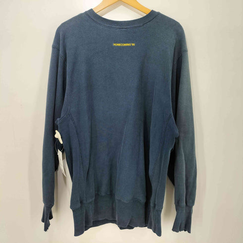 チャンピオン Champion 90s USA製 刺繍タグ REVERSE WEAVE リバースウィーブ 刺繍デザイン クルーネックスウェット メンズ import:XL