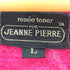 JEANNE PIERRE ジャンヌ ピエール モヘア混 クルーネック 半袖ニット レディース L