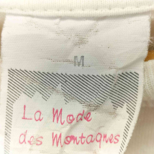 LA MODE DES MONTAGNES プリント クルーネックTシャツ メンズ M