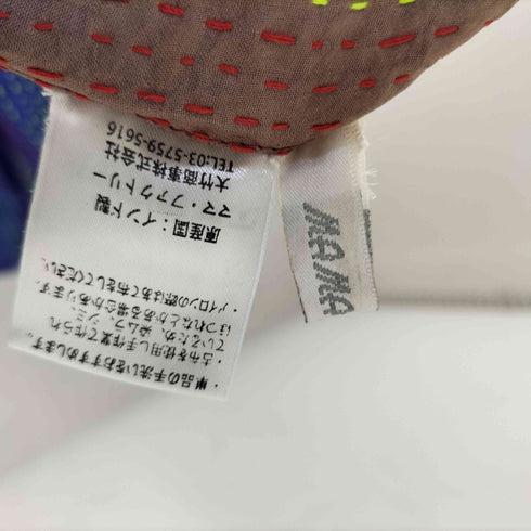 mama factory ステッチデザイン マルチカラー シルクスカート レディース