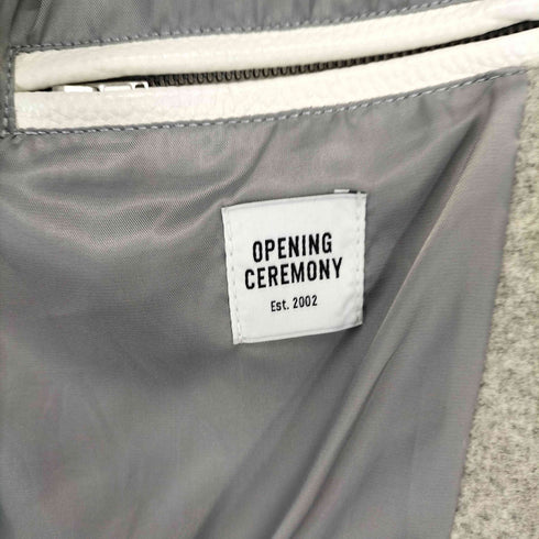 オープニングセレモニー OPENING CEREMONY レザー スタジアムジャンパー メンズ S