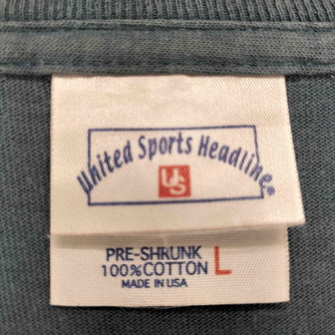スカルプリント バンドTシャツ UNITED SPORTSボディ USA製 メンズ JPN:L
