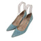 マノロブラニク MANOLO BLAHNIK スエード ポインテッドトゥパンプス レディース 37