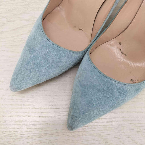 マノロブラニク MANOLO BLAHNIK スエード ポインテッドトゥパンプス レディース 37