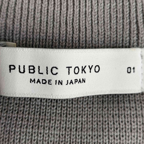 パブリックトウキョウ PUBLIC TOKYO バウンドウールミラノリブクルーニット メンズ JPN:1