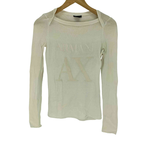 アルマーニエクスチェンジ ARMANI EXCHANGE ロゴ ロングカットソー レディース JPN:XS
