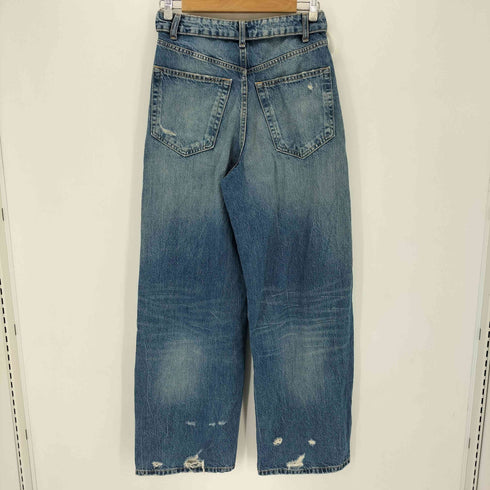 ザラ ZARA 折り返しウエスト ミッドライズデニムパンツ レディース 34