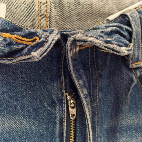 ザラ ZARA 折り返しウエスト ミッドライズデニムパンツ レディース 34