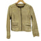 ギャップ Gap ラムレザー ノーカラージャケット レディース XXS