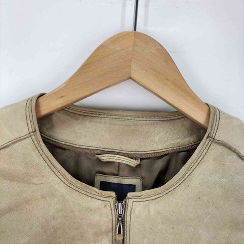 ギャップ Gap ラムレザー ノーカラージャケット レディース XXS