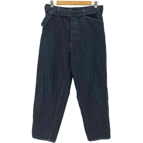コモリ COMOLI 19SS BELTED DENIM PANT ベルテッド デニム トラウザー パンツ メンズ JPN:2