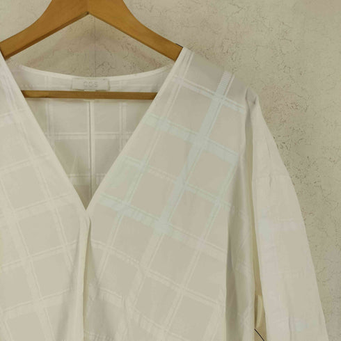 コス COS コットン チェック 半袖 ワンピース レディース XS