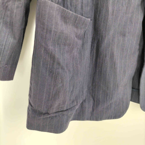 ヨウジヤマモトプールオム Yohji Yamamoto POUR HOMME 80S~90S コットン ストライプテーラードジャケット メンズ JPN:S S