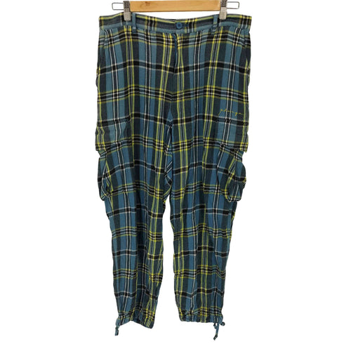 エクストララージ XLARGE PLAID CARGO PANTS チェックカーゴ パンツ メンズ 34