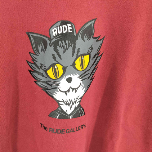 ルードギャラリー RUDE GALLERY BLACK CAT CREW SWEAT ブラックキャット クルースウェット メンズ XL