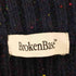 BrokenBase ブロークンベース ドローコードカラーネップインサイドアウトニット メンズ l