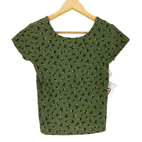 エックスガール X-girl FLORAL PRINT S/S TEEフローラル プリント ショートスリーブ Tシャツ レディース 2