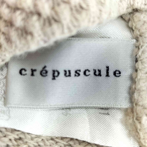 クレプスキュール crepuscule MOSS STITCH P クルーネック ニット メンズ JPN:2