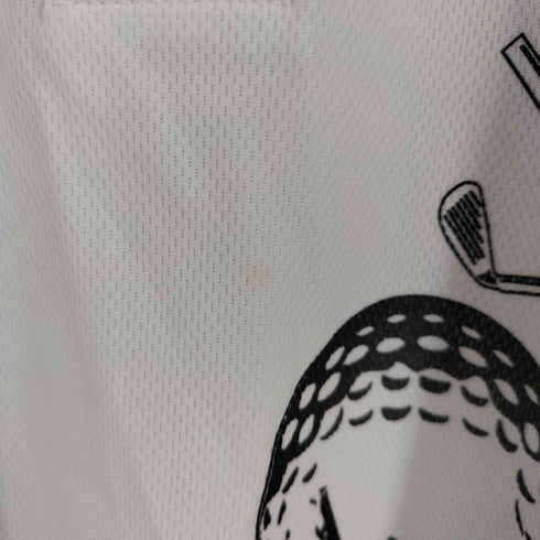 Tattoo Golf スカルプリント ポロシャツ Y2K メンズ 2XL